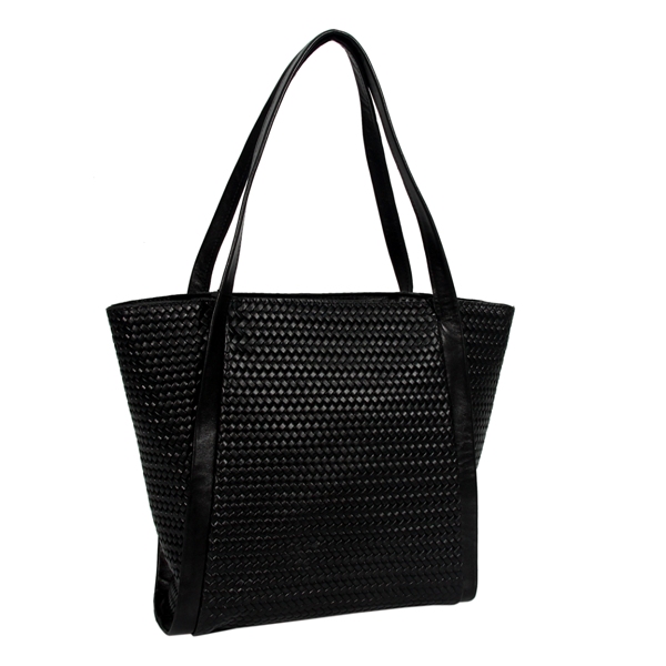 Женская кожаная сумка МІС 2648 черная
