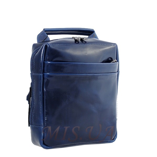 Чоловіча шкіряна сумка Vesson 4579 синя