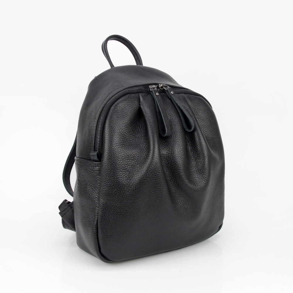 Женский кожаный рюкзак МІС 2772 черный