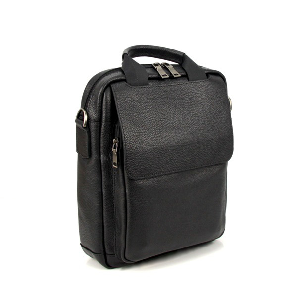 Мужская кожаная сумка-портфель 4620 черная 