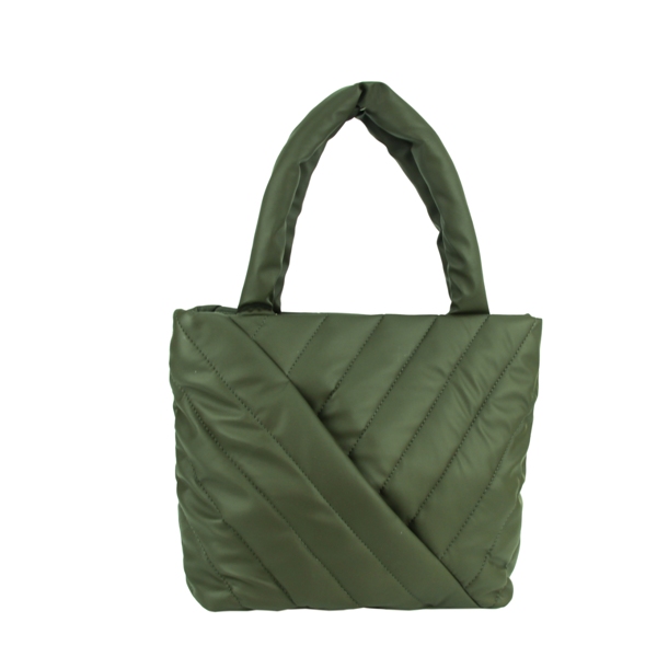 Женская дутая сумка МІС 36104 зеленая