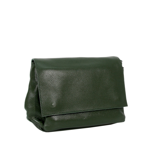 Жіноча шкіряна сумка 2676 зелена